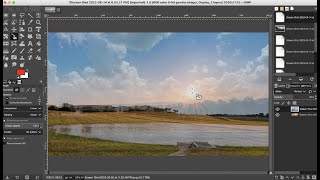 GIMP  How to Add Opacity Layer To Image SemiTransparent  Easy Tutorial [upl. by Arhsub391]