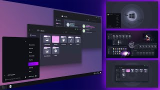 Windows 11 desktop  How to customize Win11 with custom theme and custom IconPack [upl. by Hayidah192]