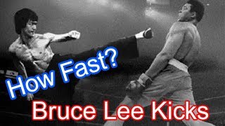 How Fast Is Bruce Lee Kicks [upl. by Munmro699]