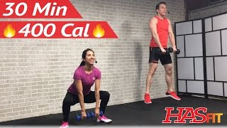 30 Minute HIIT Tabata Workout for Fat Loss amp Strength High Intensity Interval Training Home Routine [upl. by Silvester]