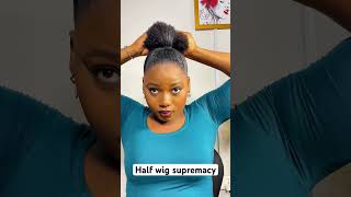 Half wig from ​⁠CurlsCurls naturalhair halfwig curlyhair hairstyletutorial haircare viral [upl. by Dene]