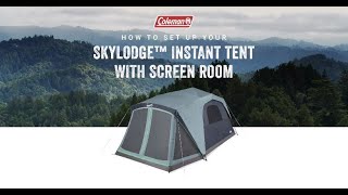 How to Set Up Your Skylodge Instant Camping Tent with Screen Room [upl. by Kcirrem]