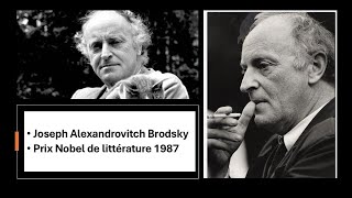 JOSEPH ALEXANDROVITCH BRODSKY  DEFINITION DE LA POESIE  A LA MEMOIRE DE FREDERICO GARCIA D0RCA [upl. by Llertnov]