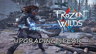 HORIZON ZERO DAWN The Frozen Wilds DLC  HOW TO UPGRADE SPEAR [upl. by Ozkum735]