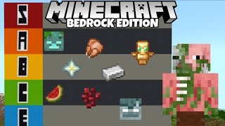 Minecraft Bedrock Adjusted Tier List Of ALL Farms Village And Pillage [upl. by Perr]