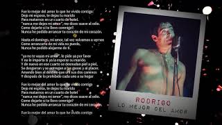 Rodrigo Bueno  Lo mejor del amor │ Video Lyric 2020 [upl. by Weisburgh]