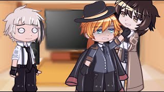 Bungo Stray Dogs React To Dazai And Chuuya  BSD  Gacha React [upl. by Stephenie]