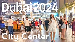 Dubai 4K Amazing City Center Burj Khalifa Walking Tour 🇦🇪 [upl. by Eicyac]