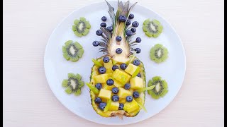 yaban mersinli ananas dizaynı  pineapple design with blueberries  черничный ананас [upl. by Niraj]