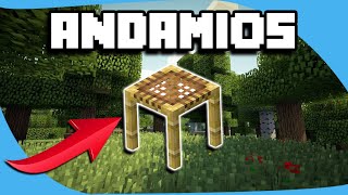 COMO HACER ANDAMIOS EN MINECRAFT [upl. by Hardy334]