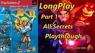 Jak 2  Longplay All Secrets Part 1 of 2 200 Precursor Orbs Full Game Walkthrough No Commentary [upl. by Surad]