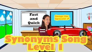 Synonyms Song Level 1  Songs for Speech Therapy and ELD [upl. by Akela]