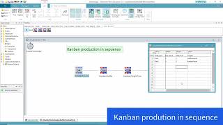 2D Kanban production in sequence Cyclical  Tutorial  Tecnomatix Plant Simulation  English Version [upl. by Secrest]