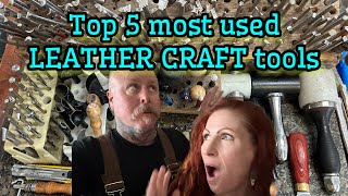 TOP 5 LEATHER CRAFT TOOLS  ARE YOU WONDERING WHAT LEATHER CRAFTING TOOLS ARE BEST [upl. by Leach]