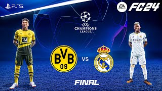 FC 24  Borussia Dortmund vs Real Madrid  UEFA Champions League Final  PS5™ 4K60 [upl. by Aidroc922]