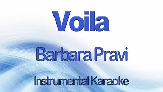 Voila  Barbara Pravi Instrumental Karaoke with Lyrics Eurovision France 2021 [upl. by Anasor938]