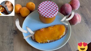 😍Aprikosen Pfirsich Marmelade selbst gemacht  Sommer Rezept  Fruchtaufstrich  Konfitüre [upl. by Lladnik]