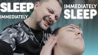 The PERFECT Sleep  Traditional Turkish Barber Massage Head Massage [upl. by Bazar]