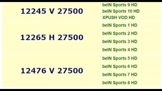 fréquence de bein sports tv channel frequency on Nilesat [upl. by Parks]