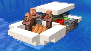 How to build a WORKING YACHT in Minecraft Redstone Tutorial [upl. by Etteniuqna266]