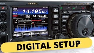 Yaesu FT991A SETUP for WSJTDigital Modes Easy and Simple [upl. by Nguyen837]