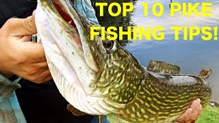 10 Tips to help you catch more pike on lures Pike fishing tips and techniques [upl. by Nahseez995]