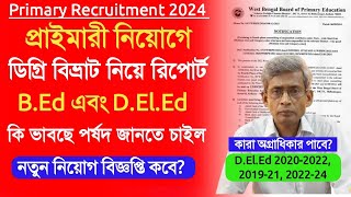 Primary Recruitment 2024 update।primary tet 2022 interview।DElEd BEd dual degree case update। [upl. by Brannon]