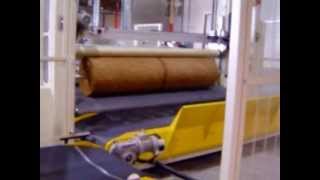 Automatic winder for nonwoven waddings [upl. by Swope]