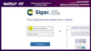 SINDSEFTV  COMO ACESSAR RENDIMENTOS E CONTRA CHEQUE NO SIGEPE [upl. by Lechner]