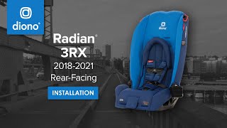 Diono® Radian® 3RX  AllinOne Convertible Car Seat  RearFacing Installation  20182021 [upl. by Sillad426]