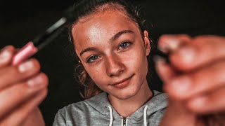 PLUCKING YOUR EYEBROWS ROLEPLAY ASMR [upl. by Alyat874]