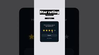 Star rating animation in figmatutorial figma art [upl. by Steve]