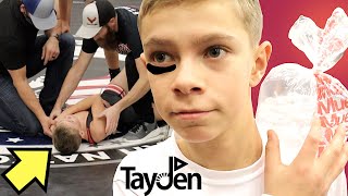 BROKEN SHOULDER and BLACK EYE at Wrestling Tournament [upl. by Fulcher]