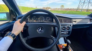 1988 MercedesBenz 190 W201 20I 122 HP  Test Drive 58  POV Driver TV [upl. by Eerak206]