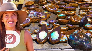 The Opal Whisperers Celebrate Finding Over 150KGs of Rare Opal Stones [upl. by Pengelly]