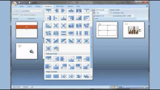 Microsoft PowerPoint 2007 pt 1 Add slide pictures sound video themes animation ampmore [upl. by Bud]