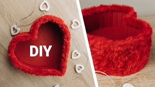 DIY HEART BOX  How to make HEART Shaped GIFT BOX [upl. by Desdemona970]