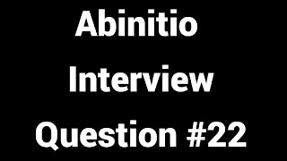 Abinitio Interview Questions 22 Multifile System Part 1 [upl. by Telfore]