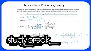 Indexzahlen Preisindex Laspeyres  Statistik [upl. by Lenahs]