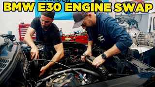 Engine Swapping our BMW E30 [upl. by Aura551]