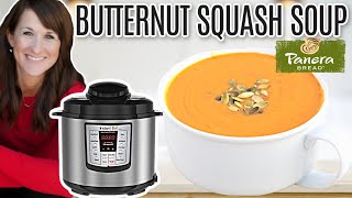 EASY 30 Minute Instant Pot Butternut Squash Soup  Panera COPYCAT Recipe [upl. by Tamqrah208]