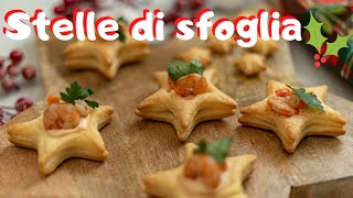 STELLE DI PASTA SFOGLIA Ricetta Veloce  Una Favola in Cucina [upl. by Gass]