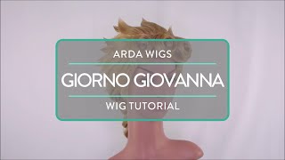 Giorno Giovanna Wig Tutorial [upl. by Maccarone]