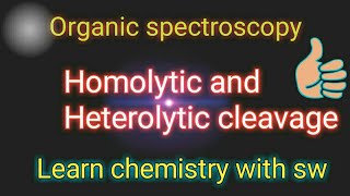 Mass spectrometryHomolytic and Heterolytic cleavageLec6 [upl. by Voleta]