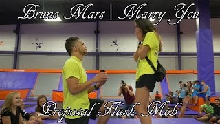 Bruno Mars  Marry You Proposal Flash Mob [upl. by Aerbua]