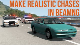 How to Make Realistic Chases in BeamNGdrive Script AI Manager [upl. by Enilekaj]