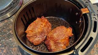 Air Fryer Ribeye Steak  How To Cook Steak In The Air Fryer Medium Well  Tender Juicy Steak YUM 😋 [upl. by Campball]