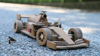 How to make Amazing F1 Racing CarFerrari  Cardboard DIY [upl. by Ichabod986]