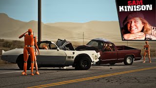 BeamNG Drive  Sam Kinison Car Crash [upl. by Ramonda399]