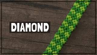 An ACTUAL Simple Diamond Friendship Bracelet Tutorial CC [upl. by Ailyn]